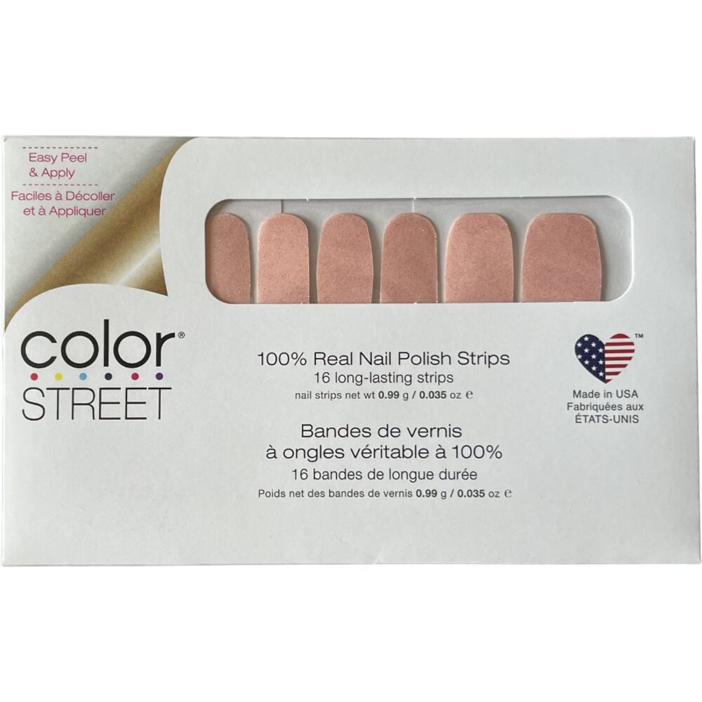 Color Street Alter Ego Nail Polish Strips Pink Shimmer Overlay FMS128